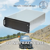 Boîtier NAS 4U ATX pour serveur industriel en rack, 9 baies, châssis de serveur en rack, acier SGCC 1,2 mm, non interchangeable à chaud