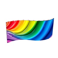 Anillo interior al aire libre arco circular escenario Fondo grandes programas pantalla redonda curva LED pantalla