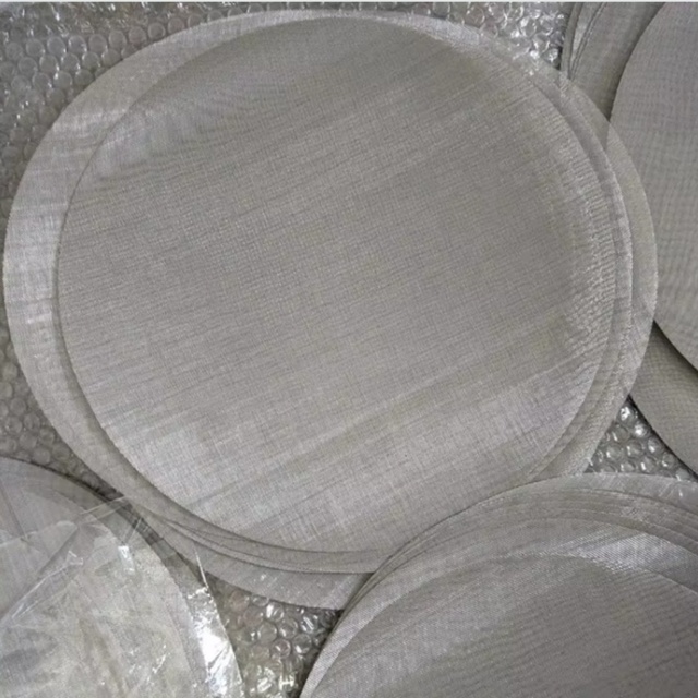304 316 Stainless Steel Welded Cutting Fine Mesh Screen Filter Round Holes Customized Wire Gauge