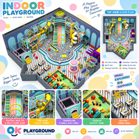 Kinder-Vergnügungspark Kommerzieller Holz-Kunststoff-Labyrinth-Spielbereich Großer Trampolinpark Indoor-Spielplatzausrüstung