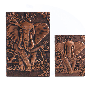 Elefante Ufficiale A5 Foderato Antico Fatto A Mano In Rilievo In Pelle <span class=keywords><strong>Notebook</strong></span> Diario di Viaggio - Product Image 2