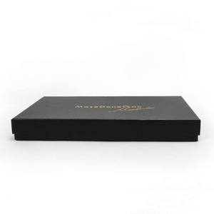 Custom logo Luxury Paper Cardboard Clothing Garment <b>Box</b> Packaging Wholesale <b>Black</b> Shipping <b>Box</b> - Product Image 5