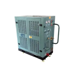 Unidade de recuperação de vapor do tanque ISO de refrigerante 5HP, máquina de recarga e recarga de freon, máquina de carregamento de ar condicionado