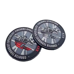 Source Factory Purpose Built 3D Soft Rubber PVC Hook and Loop Sew-On Heart Hat Precision Made Patch - Product Image 3