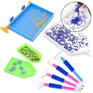 VANCY artes 5D pintura diamante accesorio para DIY 60PCS diamante pintura punto bolígrafo herramientas incluyendo bandeja cera taladro pluma rodillo - Product Image 5