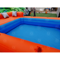 Piscine gonflable portable blanche populaire en promotion, spa familial à installation rapide, piscine-lounge avec fond bleu antidérapant
