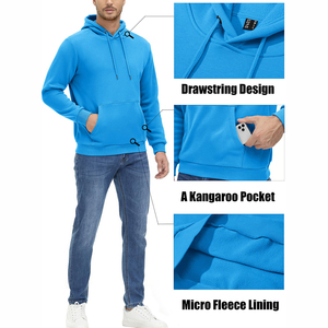 Ropa de Peso Pesado con Impresión Personalizada, Sudadera Lisa para Hombre, Sudadera con Capucha Extra Grande Personalizada, Sudadera con Capucha 100% Algodón en Venta - Product Image 3