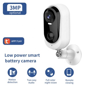 Caméra de <span class=keywords><strong>surveillance</strong></span> intelligente à batterie basse consommation 3MP, vision nocturne couleur, caméra sans fil à batterie basse consommation 3MP - Product Image 2