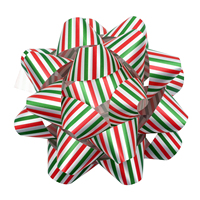 Grand nœud étoile en ruban métallique plastique de 10 pouces pour Noël, anniversaire, Halloween, fête, emballage cadeau, mariages, fêtes