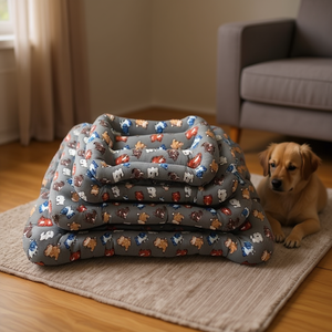 Set di quattro pezzi per cuccia per animali domestici imbottito in cotone, serie BM1290 - Product Image 3