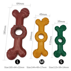 छोटे कुत्तों के लिए 2025 टिकाऊ पालतू चबाना खिलौने बेकन स्वाद सख्त और दांतों की सफाई करने वाली हड्डियों के खिलौने - Product Image 5