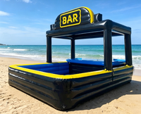 Super Castle Factory - Promotion : Bar flottant gonflable personnalisable sans sièges pour fêtes et activités intérieures/extérieures