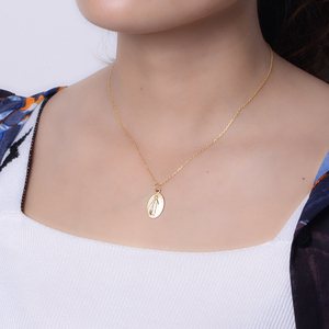 Peishang — collier ovales en argent Sterling 100%, confectionnée en chaine, bijou religieux <span class=keywords><strong>Christ</strong></span>, <span class=keywords><strong>jésus</strong></span> <span class=keywords><strong>Christ</strong></span>, plaqué or, vente en gros, 925 - Product Image 3