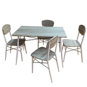 Modern 4-<strong>Chair</strong> Farmhouse Eco-friendly Foldable Dining Room Set Dining <strong>Table</strong> <strong>and</strong> <strong>Chairs</strong> <strong>for</strong> <strong>Sale</strong> - Product Image 1