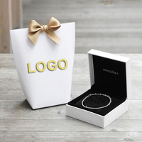 Cajas de Regalo de Joyería Modernas y Lujosas, Autoarmables, de Papel Especial Personalizado, con Cinta en Relieve, Reciclables