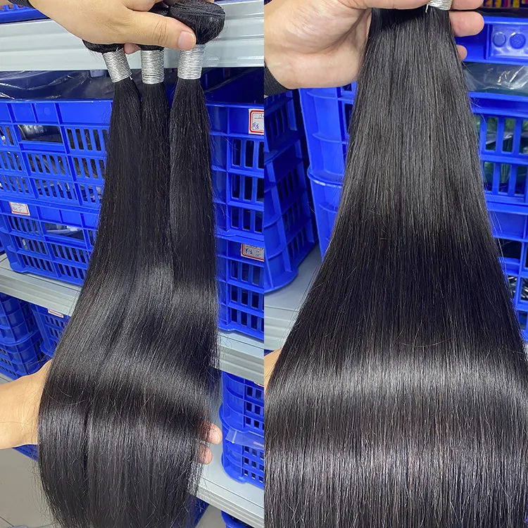 Wholesale Natural Color Raw Brazilian Hair Bundles Virgin Cuticle Aligned Raw Human Hair Bundles Vendors Extensions