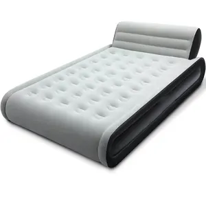 Queen Air Mattress Inflatable Airbed with Built in Pump 3 Mins Quick Self-Inflation, Comfortable Top Surface Blow Up Bed