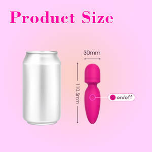 YLove, Mini masajeador de varita para mujer, lindo producto de silicona y ABS para adultos con 10 funciones vibratorias, Mini vibrador AV suave, juguete sexual - Product Image 5