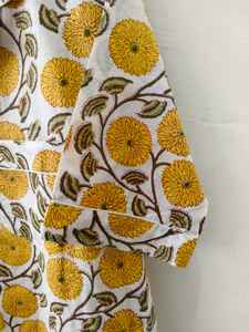 Ensemble de pyjama 2 pièces unisexe pour femme en coton tissé respirant à motif floral, séchage rapide, élégant, pour printemps, automne et été, vente en gros - Product Image 6