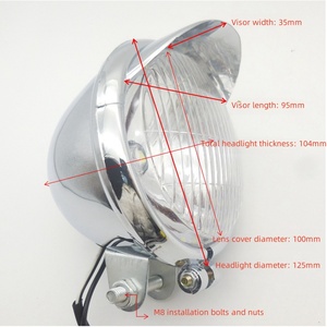 Luci Led moto faro moto adatto per Storm Prince / Earth Eagle King Retro faro moto - Product Image 2