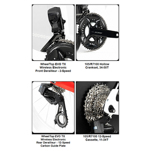 Bicicleta de Carretera Ligera de Fibra de Carbono con 24 Velocidades y Frenos de Disco para Contrarreloj y Triatlón, Cuadro para Gravel, Bicicleta Urbana Impermeable - Product Image 5