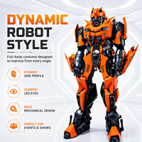 Disfraz de robot transformable Mecha portátil con armadura de EVA y zancos, tipo mascota, para adultos, en stock de fábrica
