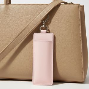 Estuche Elegante para Lápiz Labial HR con Espejo, Organizador de Delineador de Labios de Cuero PU, Bolsa de Lujo para Brillo Labial, Regalos para Mujeres y Niñas - Product Image 4