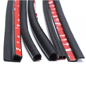 Auto-adhésif en forme de B mousse epdm garniture de bord de porte de voiture avec 3m bande de protection d'étanchéité en caoutchouc coupe-froid - Product Image 1