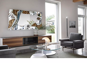 Espejo Decorativo Ondulado Irregular Moderno <span class=keywords><strong>de</strong></span> <span class=keywords><strong>Diseño</strong></span> <span class=keywords><strong>Italiano</strong></span>, Espejo <span class=keywords><strong>de</strong></span> Pared <span class=keywords><strong>de</strong></span> Acero Inoxidable <span class=keywords><strong>de</strong></span> Lujo para Sala <span class=keywords><strong>de</strong></span> Estar y Entrada - Product Image 5