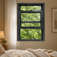 Fenêtre en verre de section supérieure de haute qualité Lite Line Direct avec hauteur de bande personnalisée pour mur avant de chambre d'hôtel