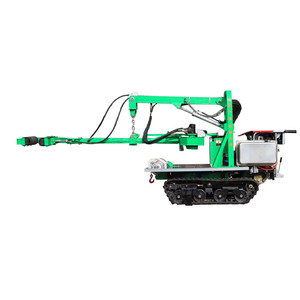 Machine à récolter les olives et les noix sur chenilles, moteur essence 22 CV, secoueur d'arbres pour noix, pecans, olives, pommes, mangues sur les pentes - Product Image 4