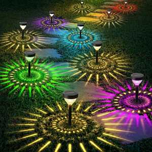 IP44 Waterproof Stainless Steel LED Outdoor Solar <b>Lamp</b> Decorative Landscape Lights Warm Light Patio Garden Lawn Solar Lighting - Product Image 1