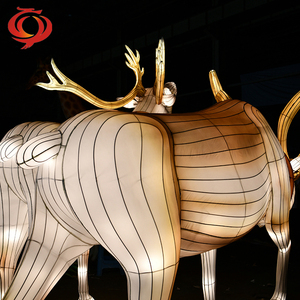 Fournisseur de lanternes de Pâques en soie chinoise Production de lanternes de festival Fabricant de Zigong Centre commercial Lumières Usine - Product Image 2