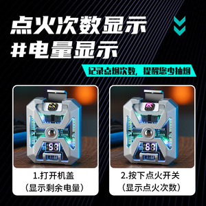 ไฟแช็คแบบชาร์จ USB ได้ พร้อมไฟฉายแบบ ARC PULSE สองหัว ไม่มีเปลวไฟ ไฟแช็คสูบบุหรี่สุดหรู ช่องชาร์จแบบ Type-C - Product Image 6