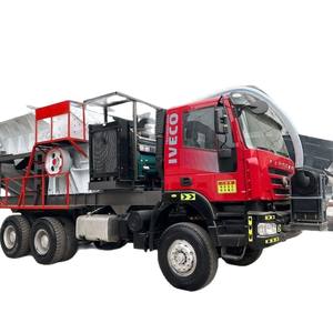 Trituradora de Neumáticos Móvil, Equipo de Trituración de Piedra para Residuos de Construcción Montado en Vehículo, Fabricante de Arena para Minerales - Product Image 1