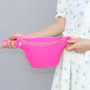 2022 Hot Sale Portable Waterproof Women Cross Body Bag Sports Teenagers Buckle Strap Fanny Pack Waterproof Nylon Waist Bag