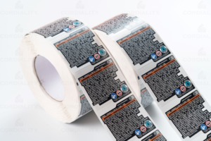 Tùy chỉnh sản phẩm công nghiệp Logo giấy nhãn Vinyl PVC Sticker <span class=keywords><strong>tag</strong></span> dính nhãn in ấn không thấm nước dầu-kháng bền nhãn - Product Image 2