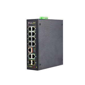 Switch réseau PoE industriel géré avec 8 ports RJ45 10/100M + 2 ports Uplink 10/100/1000M et 2 ports SFP 100/1000M - Product Image 3