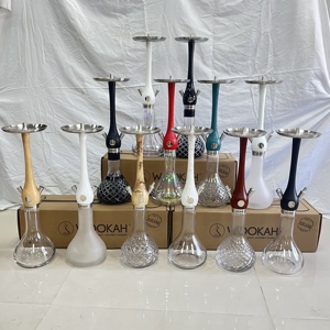 En Existencia, Gran Venta, Cachimba de Madera y Acero Inoxidable, Color Negro Plateado, Juego Completo - Product Image 1
