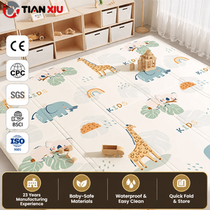 Nouveautés : Grand <span class=keywords><strong>tapis</strong></span> de sol <span class=keywords><strong>r</strong></span>éversible pour bébé 77"x58", pliable, léger, <span class=keywords><strong>tapis</strong></span> de jeu pour tout-petit, portable, rangement facile, <span class=keywords><strong>tapis</strong></span> de chambre d'enfant - Product Image 2