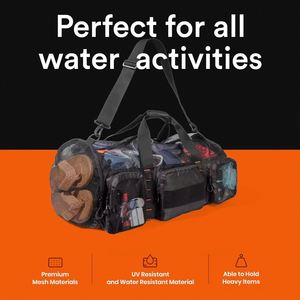 Sac de sport pliable en maille pour équipement de plongée et de plage, grand format, modèle 2026, vente chaude - Product Image 6