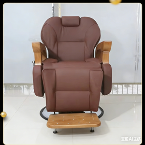 Sillón de Peluquería de Lujo Meientai, Blanco, para Peluquería, Afeitado y Estilismo, Moderno, Giratorio, Hidráulico, Pequeño - Product Image 6