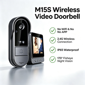 Sonnette IFA02 M15S avec caméra, sans fil 2.4G, sans application, moniteur IPS 4.3 pouces, étanche IP65, sonnette audio bidirectionnelle avec caméra - Product Image 5