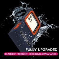 Funda Impermeable para Teléfono Móvil con Certificación IP68 de 15 Metros de Profundidad, con Protector de Pantalla Integrado, Cordón y Protector de Cámara