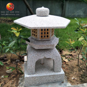 Lanterne Giapponesi in Granito Naturale Intagliate a Mano, Decorazione <span class=keywords><strong>da</strong></span> <span class=keywords><strong>Giardino</strong></span>, <span class=keywords><strong>Antiche</strong></span> Pagode Yukimi con Illuminazione LED Elettrica - Product Image 2