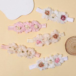 Bande de <span class=keywords><strong>cheveux</strong></span> de fleur de mousseline de soie de bébé de mode européenne colorée nouveaux accessoires de <span class=keywords><strong>cheveux</strong></span> <span class=keywords><strong>pour</strong></span> enfants bande de <span class=keywords><strong>cheveux</strong></span> fine élastique <span class=keywords><strong>pour</strong></span> des bébés - Product Image 5