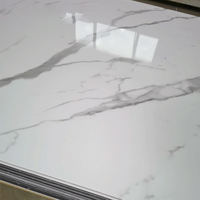 Vente en gros 1220*2440mm Feuille de marbre PVC Panneau mural UV pour la décoration intérieure