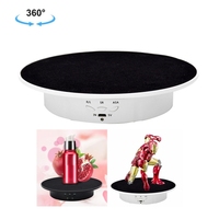 Neueste 20cm Displayständer Batterie-USB-betrieben 8kg Tragkraft Rotierender Drehteller Ausstellungsständer für Fotografie und Videoaufnahmen Runder Tisch
