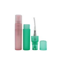 Flacon vaporisateur de voyage vide en plastique dépoli mat, rechargeable, pour mini-parfum et cosmétiques, 5ml 10ml 15ml