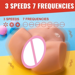 Masturbatore Realistico Vibrante per Uomini, Torso in TPR Morbido, 3 Velocità, 7 Frequenze, Spedizione Discreta e Confezione Privata - Product Image 2